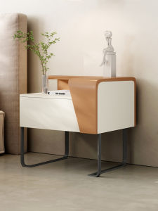 Luxury Minimalist Bedside Cabinet Solid Wood