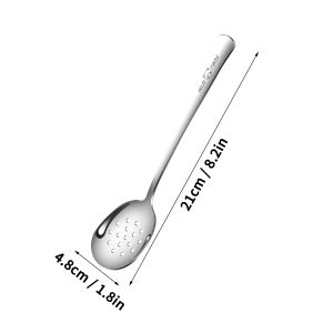 WORTHBUY 304 Stainless Steel Large Serving Spoon Household Divide Vegetables Spoon Kitchen Utensils Restaurant Public Colander