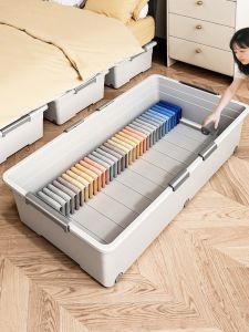 MEIZHUFU | Transparent Large Capacity Drawer-style Underbed Storage Box