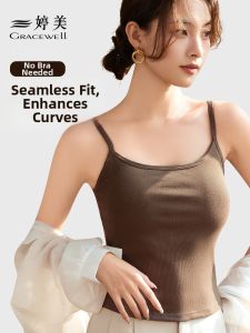 GRACEWELL | Braless Camisole with Pads No Marks Summer Tank Top