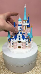 Mainan Bricks Istana Disney Nano Block Mini Puzzle Blok Bangunan Mainan Anak Perempuan