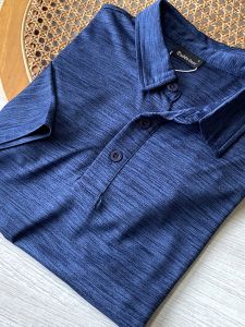 เสื้อโปโลคอตั้งแขนสั้นผู้ชาย ทรงหลวม สไตล์ธุรกิจ ผ้าโพลีเอสเตอร์ผสมคอตตอน ทรงหลวม สำหรับใส่ไปทำงานในช่วงฤดูร้อน