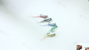 Mix Colors Fishing Gear 5g/6-7.5cm Fishing Lure Sinking Minnow 3D Eyes Laser With 1 Trible Hook