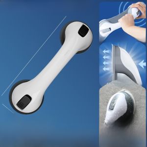 Bathroom Safety Grab Bar Non-Slip Toilet Rail Elderly Assistance Handrail No Drilling Required Adhesive Suction Cup Handle