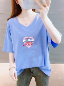 Loose V-Neck Plus Size Women's T-Shirt: A Stylish & Comfortable Summer Essential