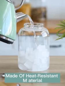 Toples Kaca Penyimpanan Makanan Borosilicate Glass Storage Jar Kedap Udara
