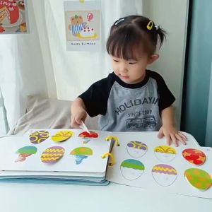 Mamibayi 30Pages Buku Aktivitas Bayi Busy Book Velcro Quiet Book