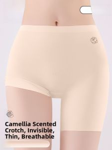 Miiow | Ice Silk Safety Pants Womens Summer Thin Anti-Light Bottom Shorts Can Be Worn Outside Loose Large Size Flat Angle Underwear