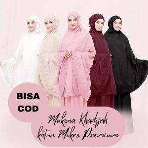 Mukena Siti KHADIJAH Premium Mukenah Sholat Dewasa Katun Mikro