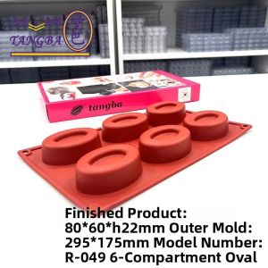 ZUOLEJIA | 8-cavity Oval Silicone Mold