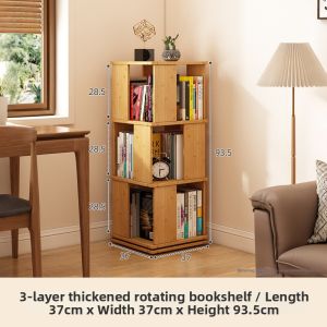 ZHUTING | Rotatable Children Bookshelf Bamboo