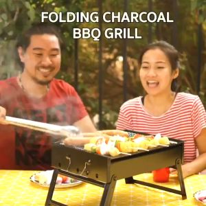 Z-Gadget⚡Portable BBQ 60cm/35cm Foldable BBQ Stand 60CM/35CM Camping Picnic Folding Barbecue Charcoal Grill Pan Stand Arang Viral viral