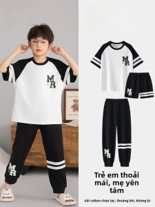 MiiOW | Bộ đồ ngủ cotton mùa hè cho trẻ em MiiOW có tay ngắn quần short quần dài bộ đồ ngủ ba mảnh thoải mái thoáng khí cho bé trai