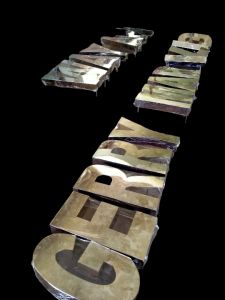 STAINLESS LETTER 3D Signage 20 inches ( pre order) price per piece