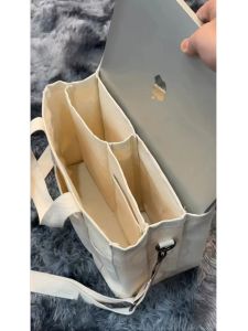 Multi-Pocket Maternity Bag Ins Canvas Tote Crossbody Bag Lightweight Outdoors Womens Bag 2024 Summer Fashion Sewing Line