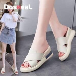DOSREAL Wedges Sandals For Women Summer Bohemian Style Beach Slippers Big Size 34-41 High Heel Lady Shoe