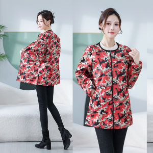 Fashionable Ladies Short Fleece Lined Warm Work Coat Long Sleeve Waterproof Oil Resistant Kitchen Apron for Office Wear