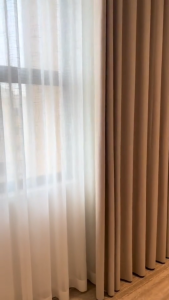 Gorden Blackout Jendela Pintu Kamar Lebar 130cm Tinggi 250cm Perlembar Smokring Silver 12 Ring