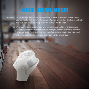 Kerui | KERUI Doorbell Welcome Chime PIR Motion Sensor Alarm Wireless 32 Songs for Home Security Burglar Alarm Anti-theft