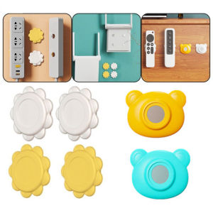 [Ready Stock] Sunflower Wall Mounted Magnetic Hook Anti Loss Magnet Arranger Hook Anti Drop Socket Holder For Home Office Kitchen Supplies