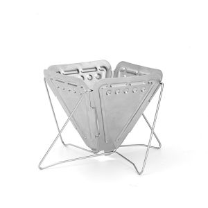 ชาน้ำกาแฟแบบพับได้ 304 สแตนเลส กระติกน้ำพกพาสำหรับทำกาแฟแบบไหล่เดียว อุปกรณ์ทำเครื่องดื่มกลางแจ้ง