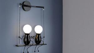Xích đu Đèn tường hiện đại đèn Led trẻ em phòng ngủ trẻ em nhà Đèn tường trang trí đèn tường E27