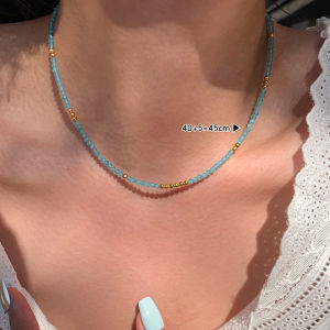 CAFFTI | Natural Topaz Ultra-white Blue Shimmering Exquisite Bracelet