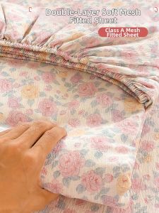 JIFANPAUL | Double Layer Cotton Full Mattress Cover Washable 3pcs Set