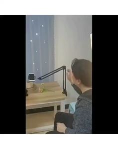 ขาจับโทรศัพท์ ขาจับกล้อง ขาจับถ่ายTopview รุ่น058 หนีบโต๊ะหนีบหัวเตียง