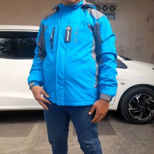 Jaket Gunung Pria Waterproof Outdoor Windproof All Use Big Size XXXXXL
