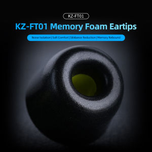 KZ | Original KZ-FT01 Memory Foam Eartips Noise Isolation & Soft Comfort Ear Tips S/M/L Sizes T400 Ear Pads for Most In Ear Earphone