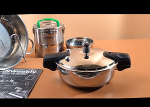 Pressure Cooker Stainless Steel Cooking Pot with Secure Knob Pressure Canner