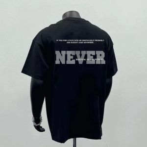 American Style Loose Fit Cotton round Neck Short Sleeve T-Shirt Mens Summer New Fashion Casual Versatile Half Sleeve Top