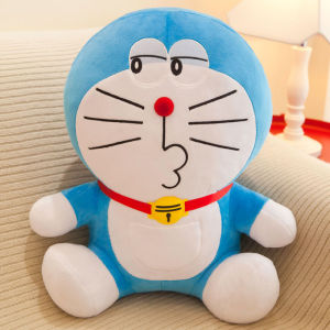 Bandai | * /( 25cm ) Cute Doraemon Plush Toy Robot Cat Blue Fatty Doll Doraemon Anime Birthday Gift Soft Animal Doll