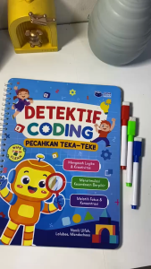 Buku Anak Aktivitas Detektif Coding Pecahkan Teka-Teki Asah Logika Anak Wipe Clean Book By Alpha Books Buku Paten