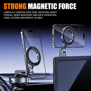 Vacuum Magnetic Suction Cup Car Mobile Phone Mount Universal Folding Phone Stand Universal Auto Phone Stand for 4-7 Inches