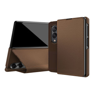 Anti-Fingerprint Kevlar Matte Leather Pattern Case for Samsung Galaxy Z Fold 8 7 6 5 Fold8 Fold7 Folding Business Protect Cover