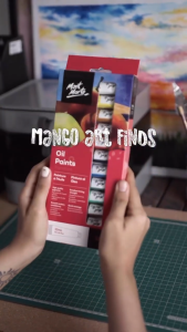 Oil Paint Set – 24/18/12 ml Tubes | Mont Marte Signature Oil Paint Buttery Consistency High‑Pigment Satin Finish