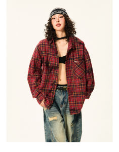 youngstage | Áo Khoác Dài Lỏng Vintage phong cách Barbour cho Phụ nữ