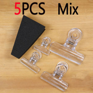 2pc~5pcs Kẹp Nhựa Trong Suốt Dùng Để Buộc Lông Câu Cá CDC Với Miếng Xốp EVA - Dụng Cụ Giữ Lông Câu Cá