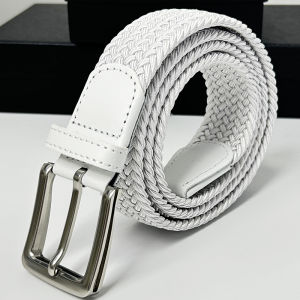 New Golf Belt Stretchable Elastic Weave Casual Waistband for Men And Women Youthful All-Match Polyester Fiber Belt