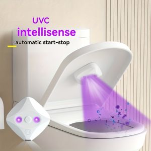 Portable Household Smart Toilet Cleaner Wall-mounted Sterilization With USB Charging LED Toilet Light For Home Bathroom Travels