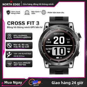 Đồng Hồ Thông Minh GPS NORTH EDGE 2025 Dành Cho Nam Màn Hình AMOLED HD Khả Năng Chống Nước 50M ATM Tích Hợp Máy Đo Độ Cao Áp Kế La Bàn Và Các Tính Năng Thể Thao