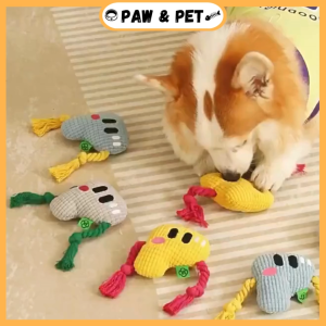 Pet Toys Plush Sound Design Molar Teeth Grinding Interactive Soft Chew Toys Cat & Dogs