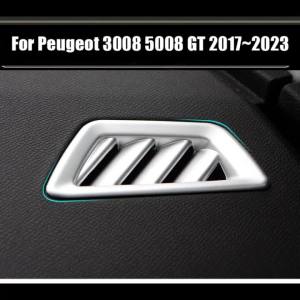 For Peugeot 3008 5008 GT 2017 2018 2019 2020 2021 2022 2023 Hybrid Dashboard Air Vent Trim Cover Car Small Air Outlet Frame