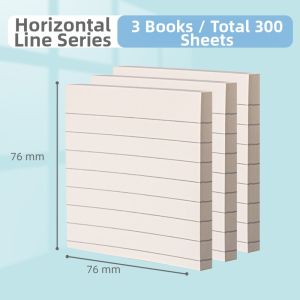 deli | Highly Adhesive Lined Sticky Notes Memo Pad