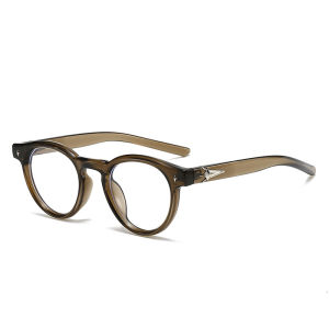 Fashion Round Anti Blue Light Blocking Glasses Men Women Trendy Stars Decoration Frame Accessory Eyewear Outdoor Eyeglasses