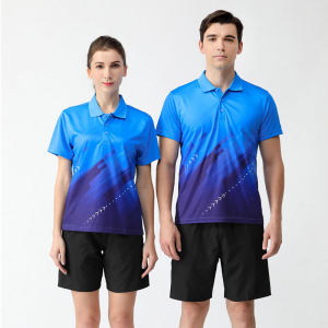 Sweat-Absorbent Quick-Drying Breathable Mens and Womens Badminton Clothing Lapel Competition Sports Suit Shorts Volleyball Clothes Table Tennis Pants
