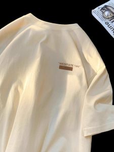 Áo Thun Nam Tay Ngắn Mùa Hè Phong Cách Mới Rộng Rãi Thường Ngày Đa Năng Thiết Kế Nhỏ Cho Cặp Đôi Vải Cotton Dệt Kim Cổ Tròn in 3D