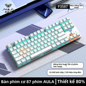 AULA | Bàn Phím Cơ Có Dây Hỗ Trợ Thay Đổi Switch Cho eSports và Văn Phòng